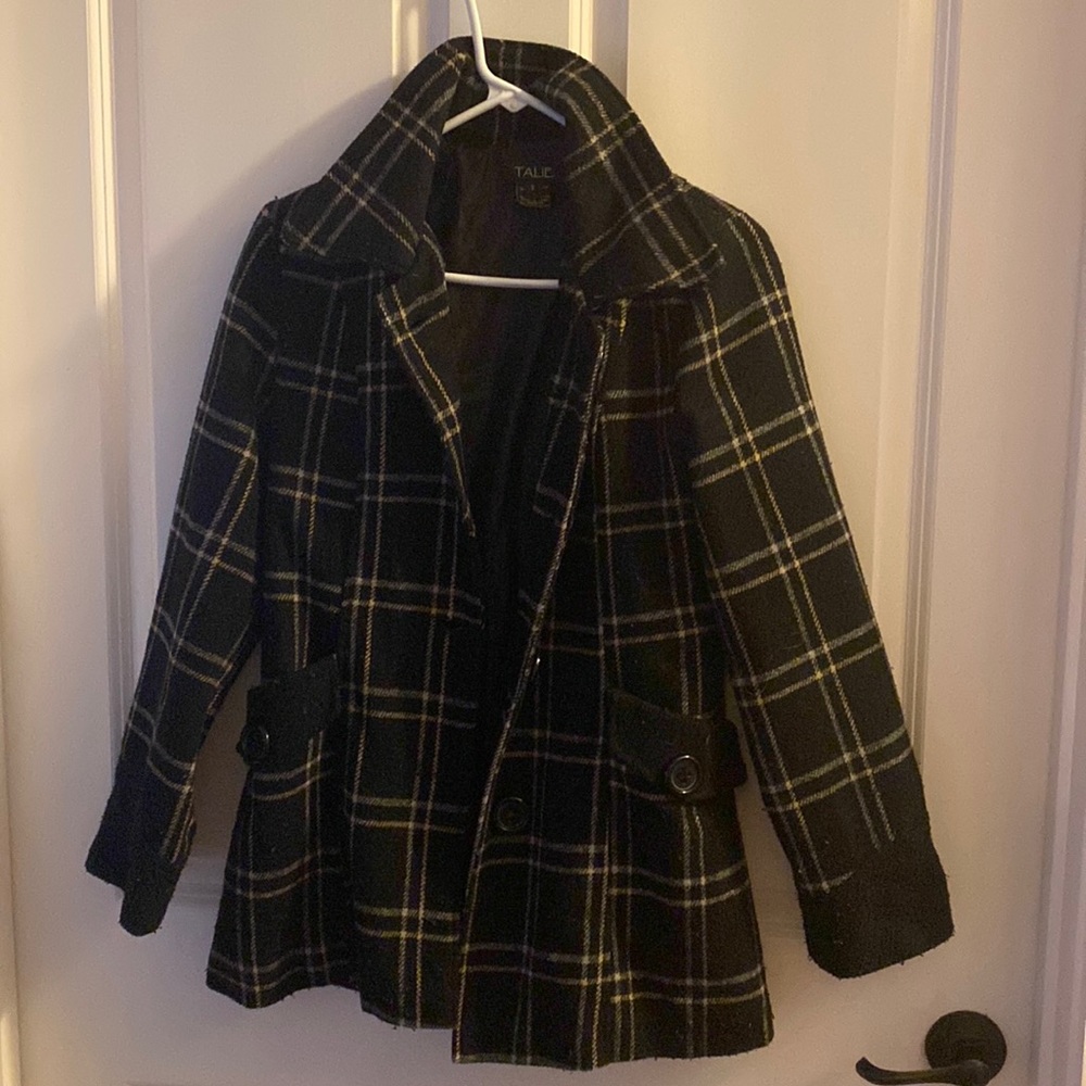 Plaid winter coat